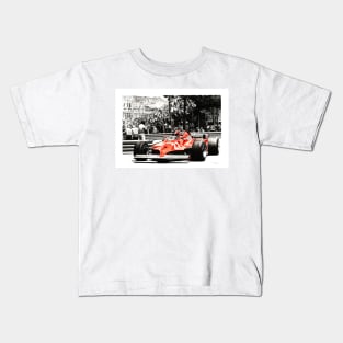 Villeneuve, Monaco GP, 1981. LF2 Kids T-Shirt